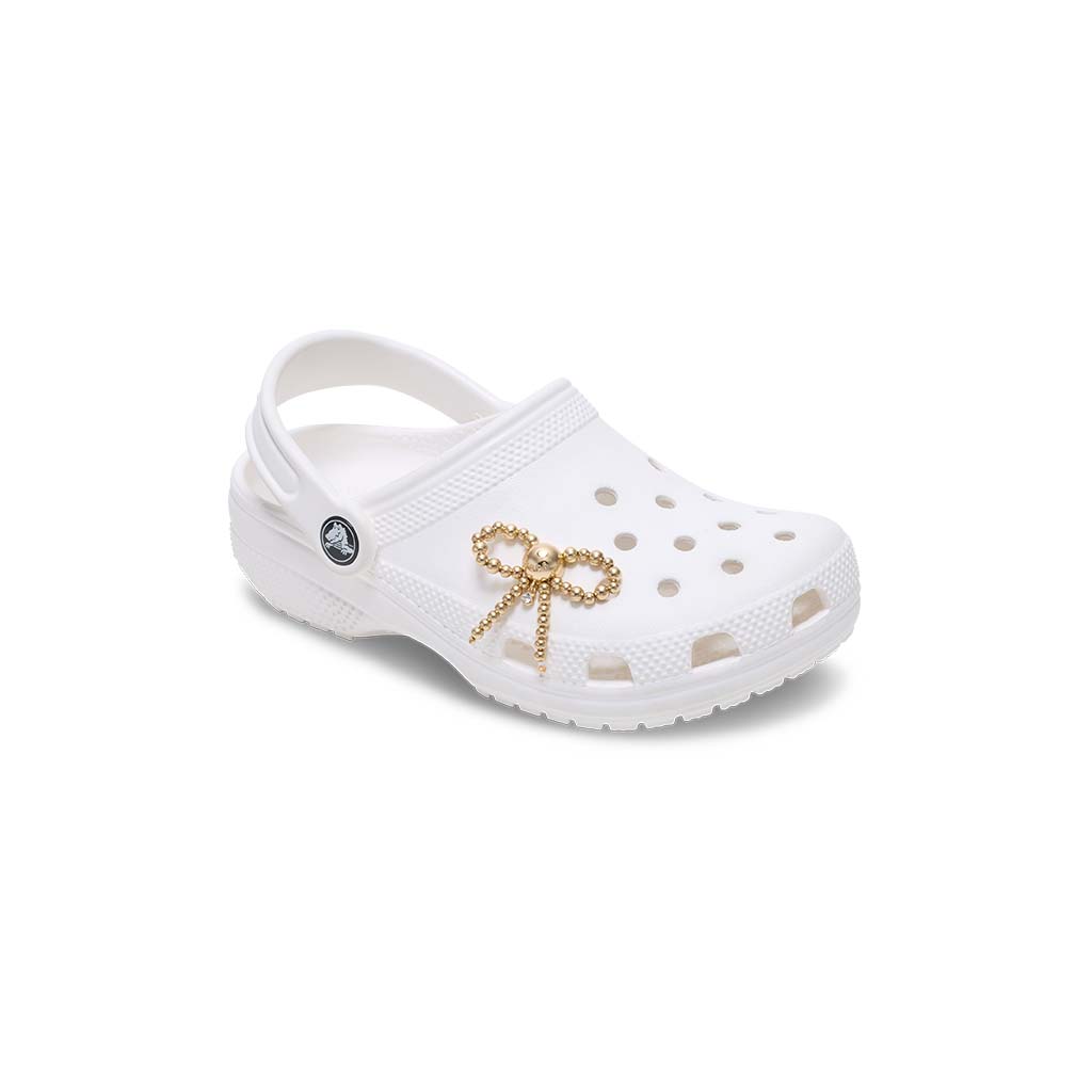 Jibbitz™ Gold Beaded Bown