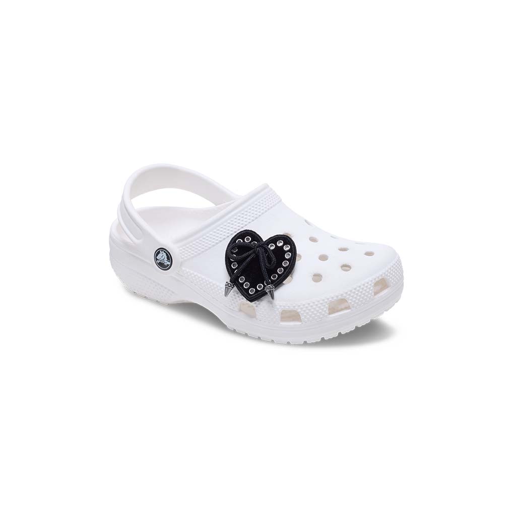 Jibbitz™ Black Heart with Bown