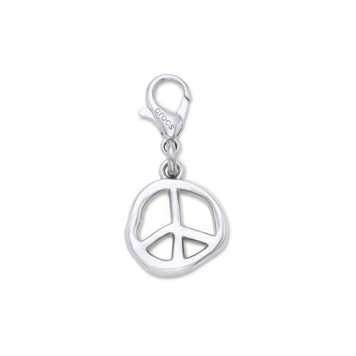 Jibbitz™ Silver Melted Peace Charm