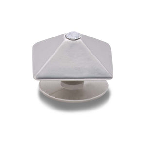 Jibbitz™ Dark Silver Pyramid Studio