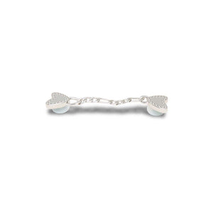 Jibbitz™ Silver Heart Mini Chain