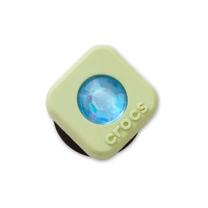 Jibbitz™ Green PVC Square SMT Gem