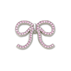 Jibbitz™ Pink Glittery Bow