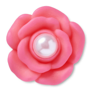 Jibbitz™ Pink Flower With Pearl Center