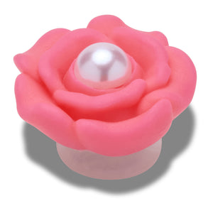 Jibbitz™ Pink Flower With Pearl Center