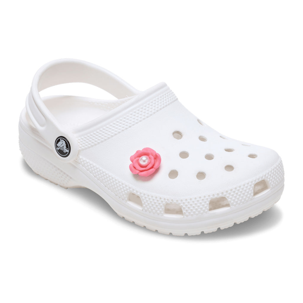 Jibbitz™ Pink Flower With Pearl Center