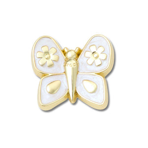 Jibbitz™ Gold Pearlized Butterfly