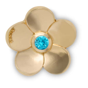 Jibbitz™ Gold Flower Emblem