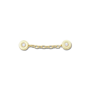 Jibbitz™ Gold Chain with Pearl Rivets