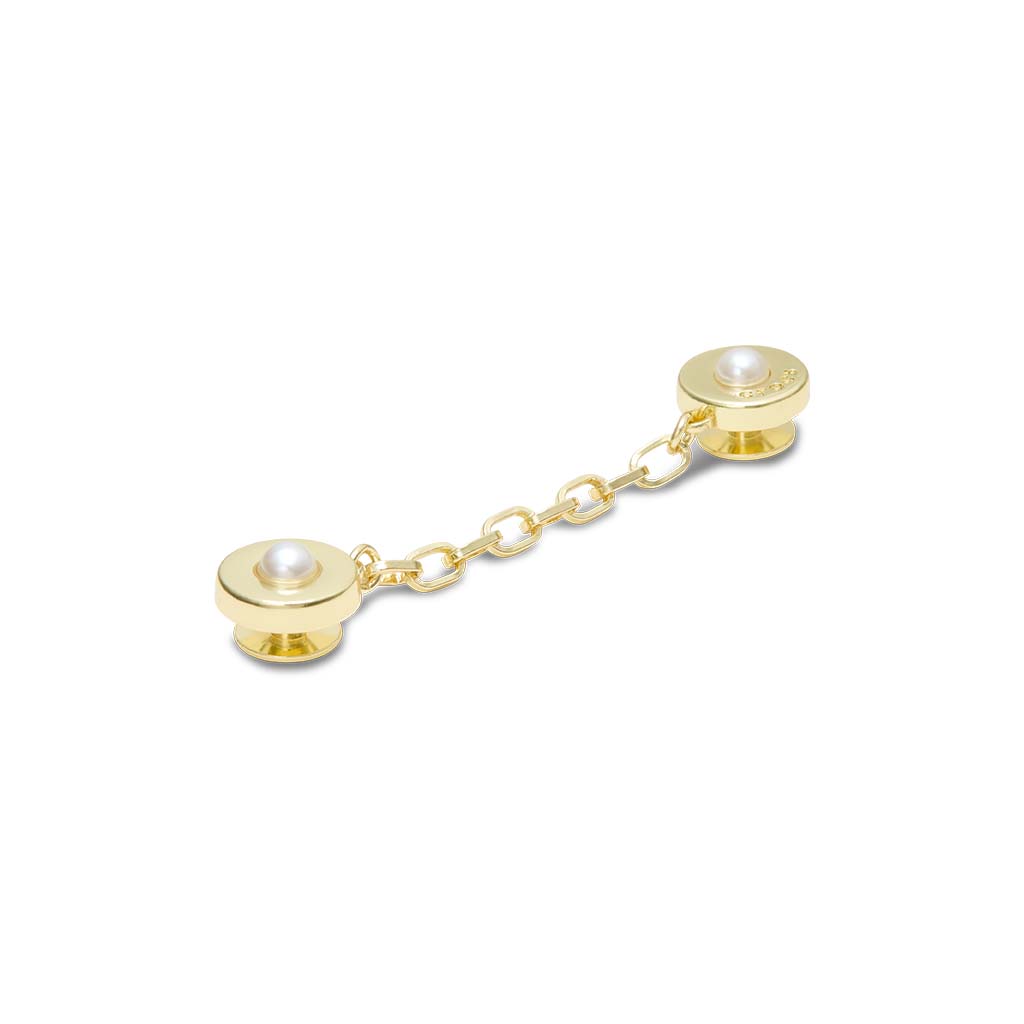 Jibbitz™ Gold Chain with Pearl Rivets