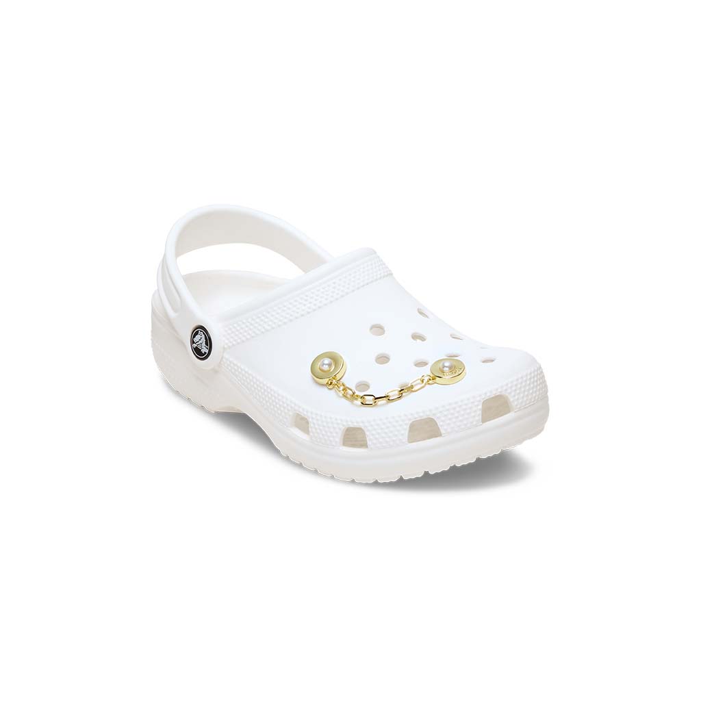 Jibbitz™ Gold Chain with Pearl Rivets
