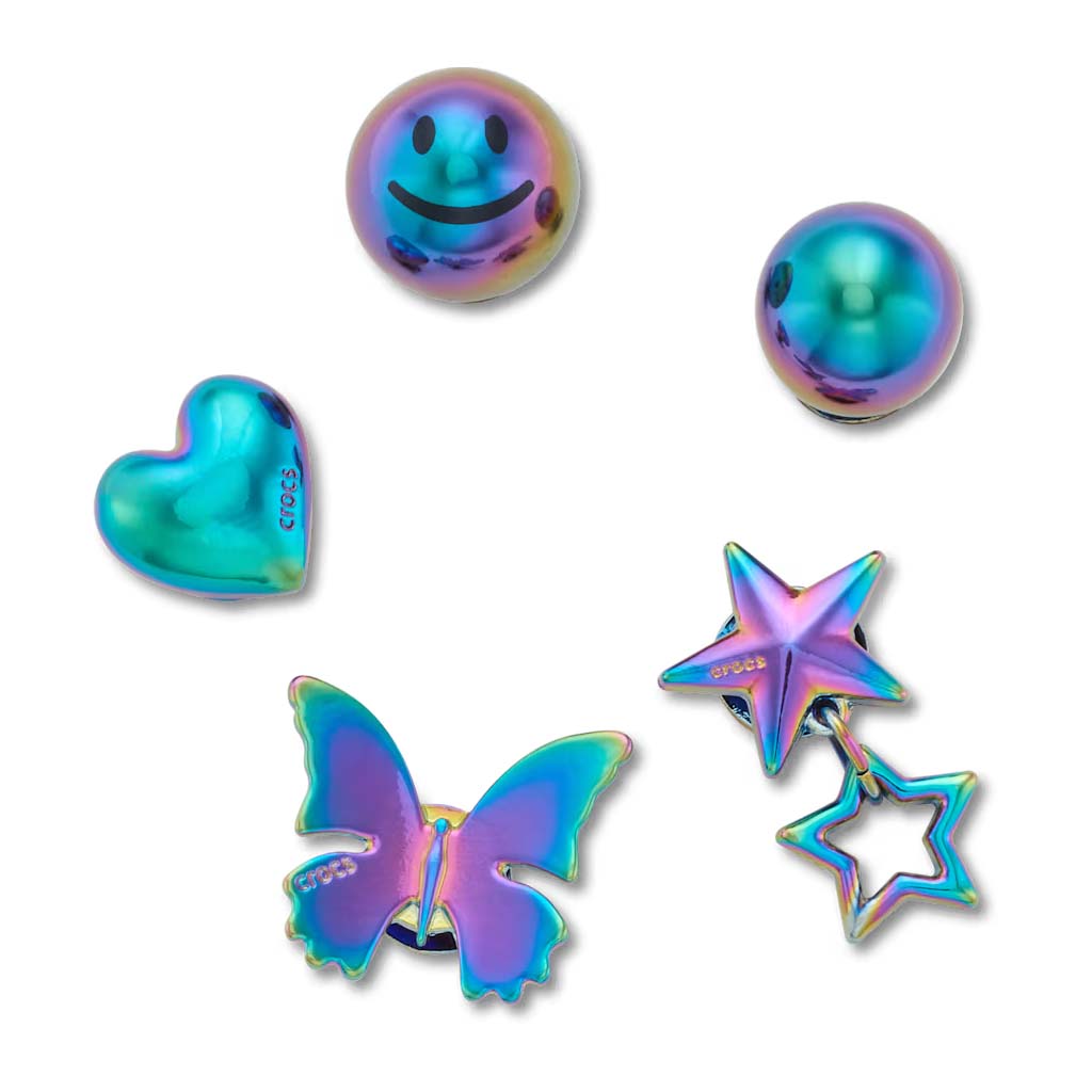 Jibbitz™ Iridescent Meta 5 Pack