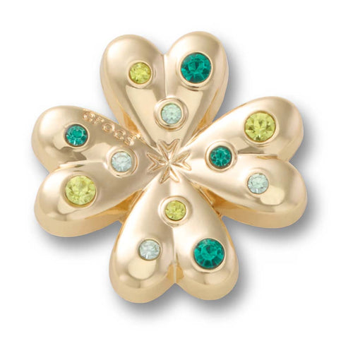 Jibbitz™ Gold SMT Gem Clover