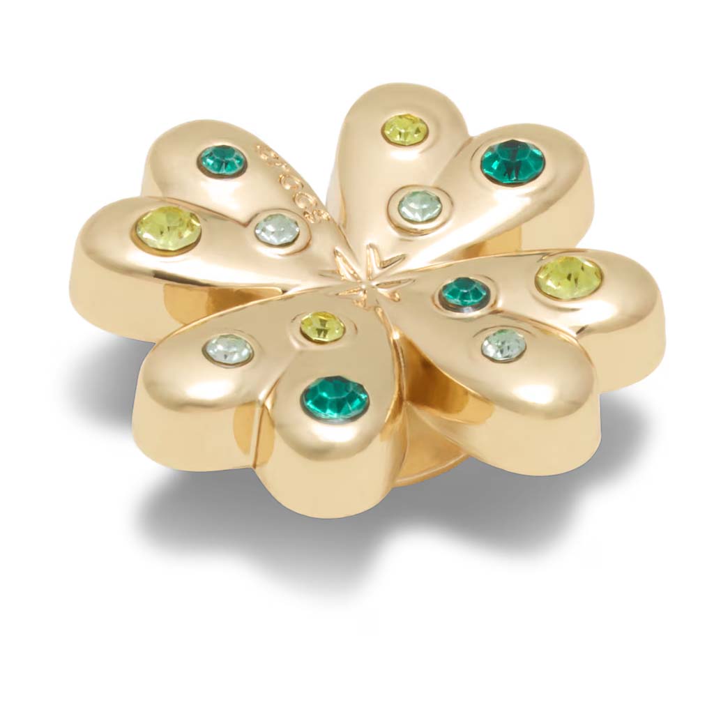 Jibbitz™ Gold SMT Gem Clover