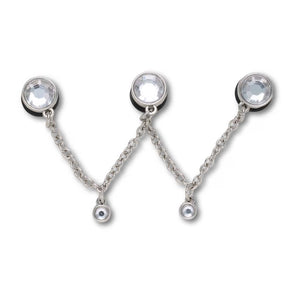 Jibbitz™ Silver Triple SMT Gem Chain