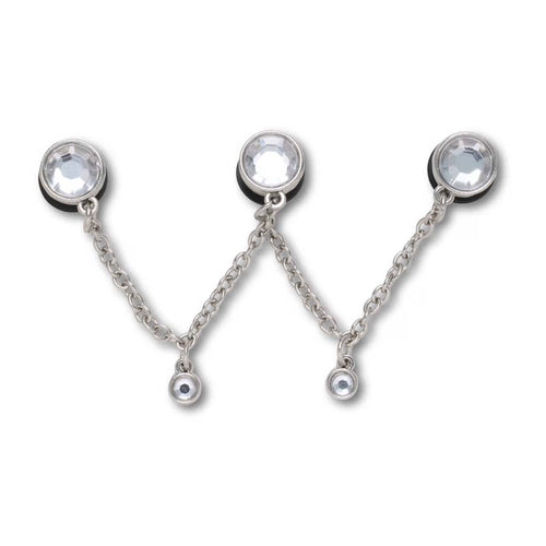 Jibbitz™ Silver Triple SMT Gem Chain