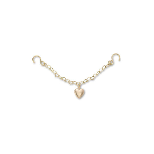 Jibbitz™ Gold Rivet Chain with Heart