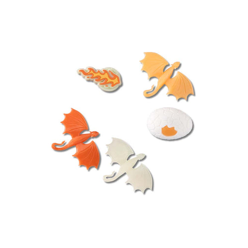 Jibbitz™ Glow In The Dark Dragon 5 Pack
