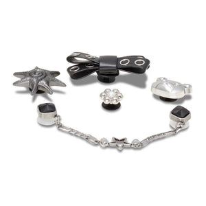 Jibbitz™ Silver Cutie Punk 5 Pack
