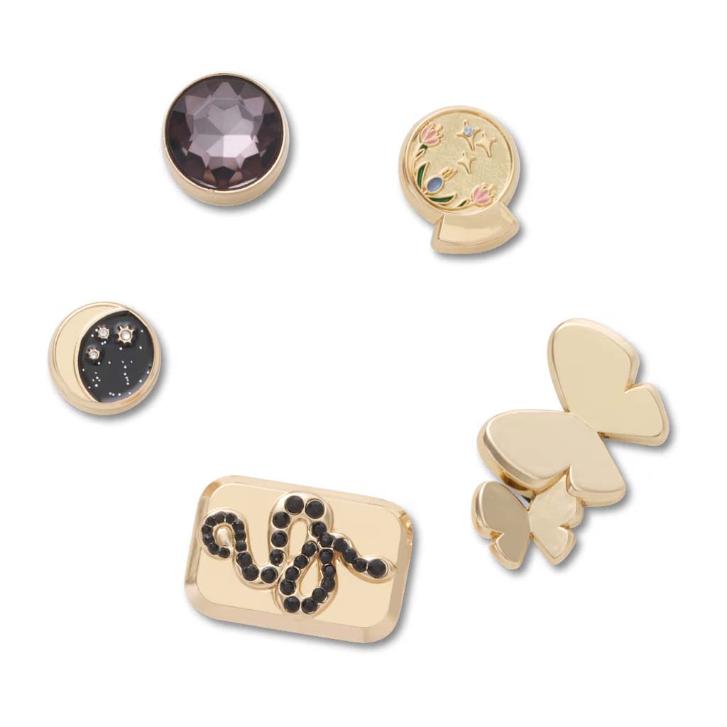 Jibbitz™ Gold Celestial 5 Pack