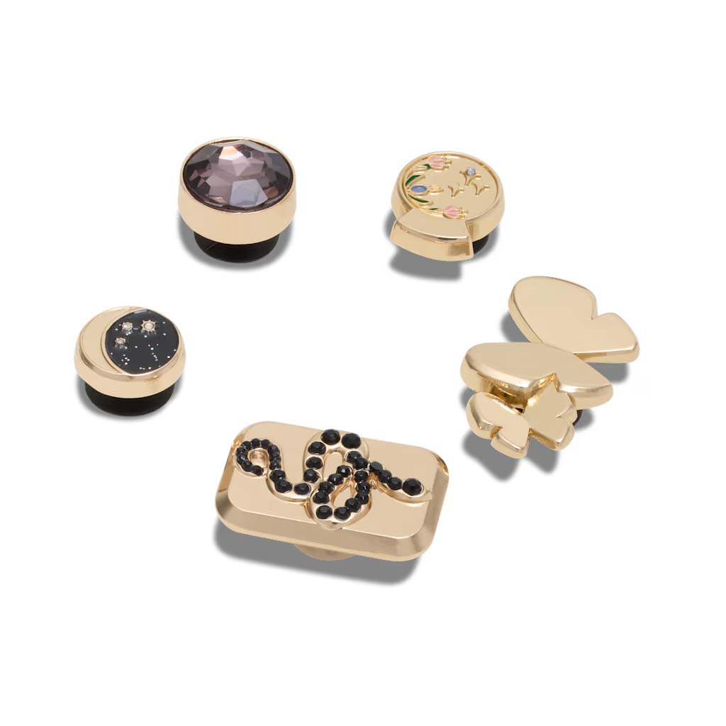 Jibbitz™ Gold Celestial 5 Pack