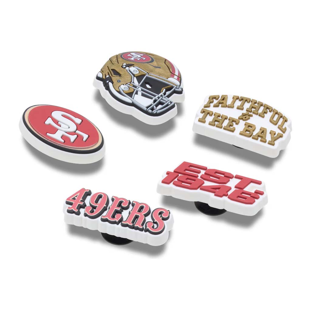 Jibbitz™ NFL San Francisco 49ers 5PK
