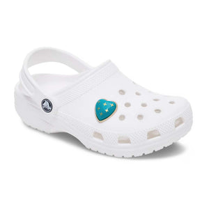 Jibbitz™ Turquoise and Gold Heart