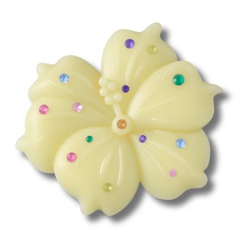 Jibbitz™ Mega Yellow Gem Hibiscus