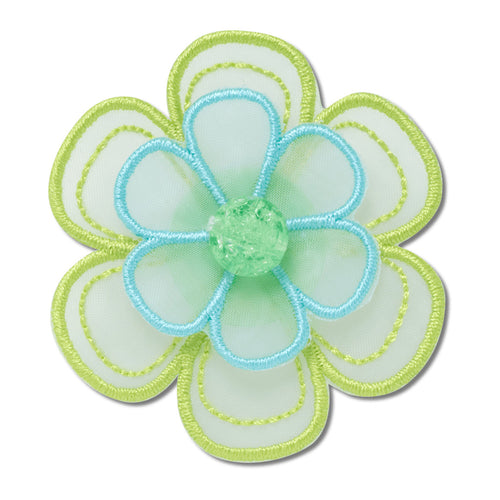 Jibbitz™ Green Mesh Flower