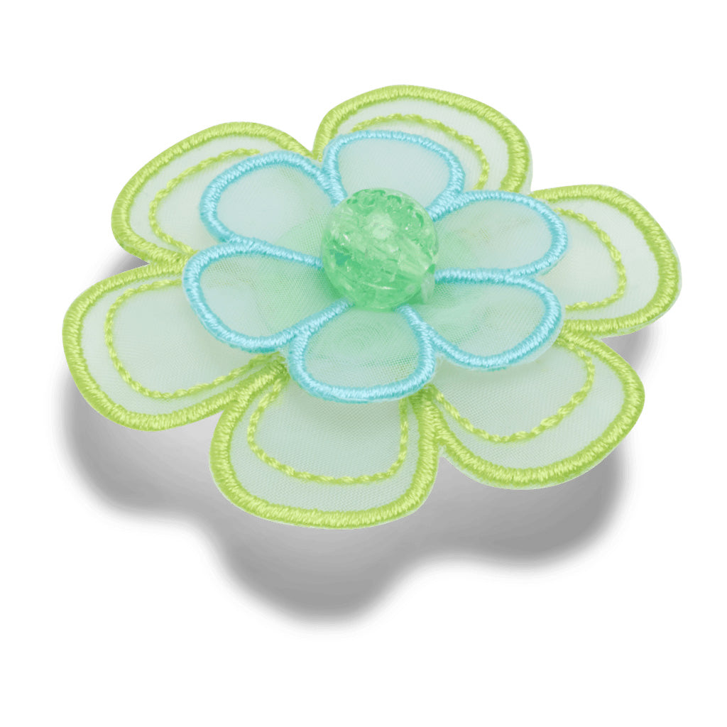 Jibbitz™ Green Mesh Flower