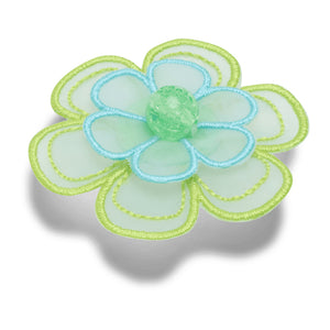 Jibbitz™ Green Mesh Flower