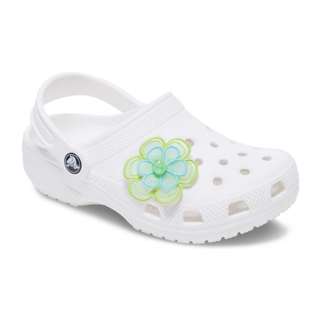 Jibbitz™ Green Mesh Flower