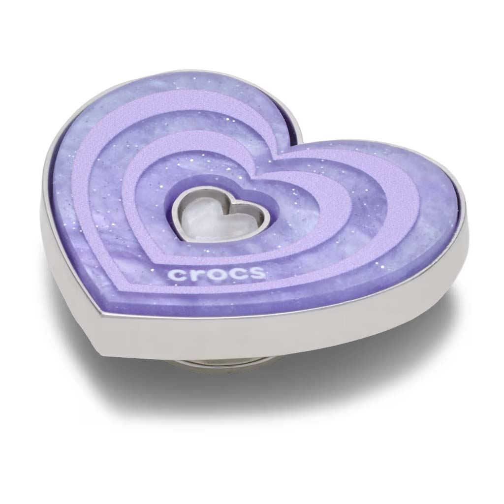 Jibbitz™ Marbled Purple Heart