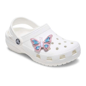 Jibbitz™ Faux Leather Pink Butterfly