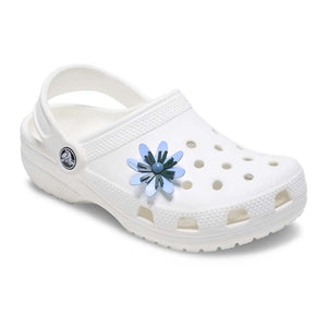 Jibbitz™ Faux Leather Blue Flower