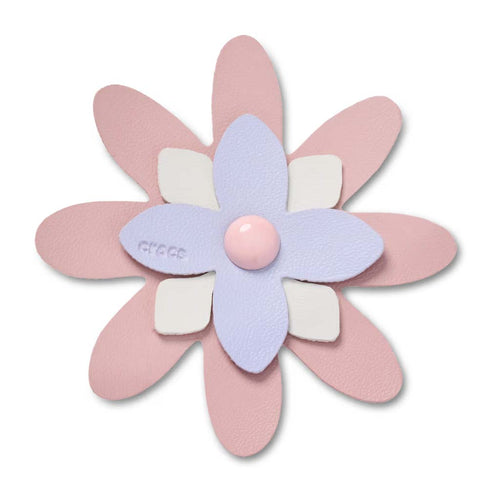 Jibbitz™ Faux Leather Pink Flower