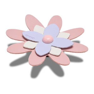 Jibbitz™ Faux Leather Pink Flower