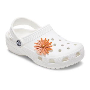Jibbitz™ Faux Leather Orange Flower