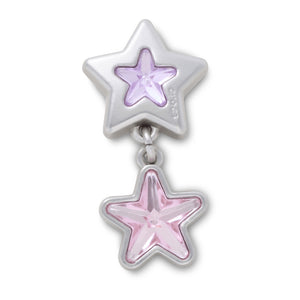 Jibbitz™ Purple and Pink Star Dangle
