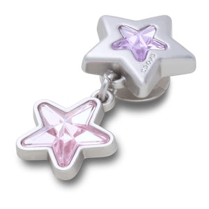 Jibbitz™ Purple and Pink Star Dangle