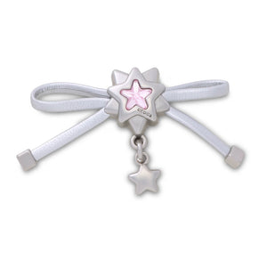 Jibbitz™ Silver Bow and Star Dangle