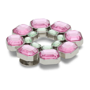 Jibbitz™ Pink and Grn Gema Circle Charm
