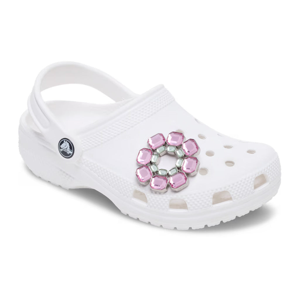Jibbitz™ Pink and Grn Gema Circle Charm