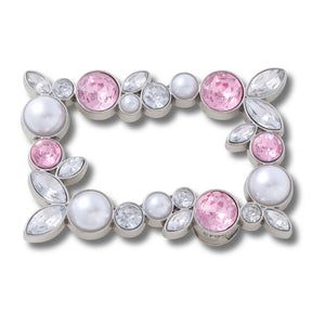 Jibbitz™ Pink pearl gem charm
