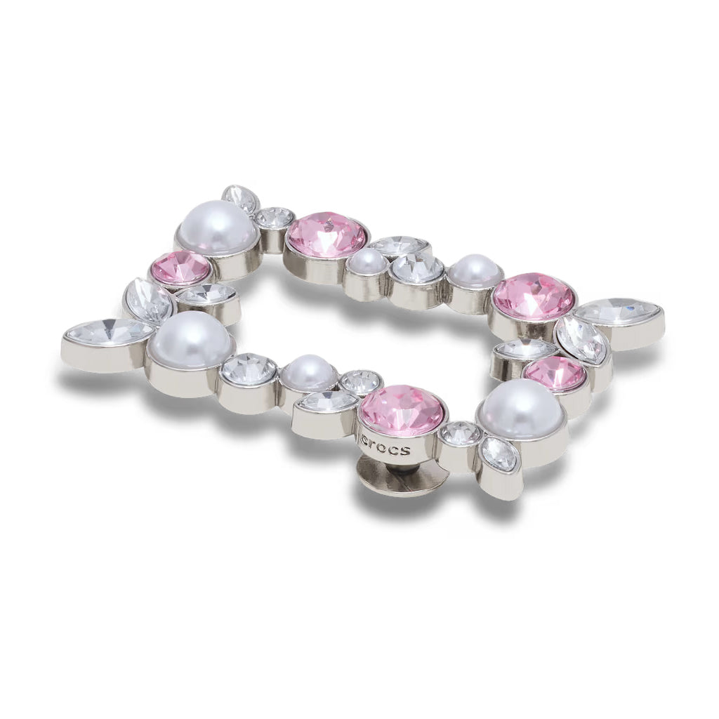Jibbitz™ Pink pearl gem charm