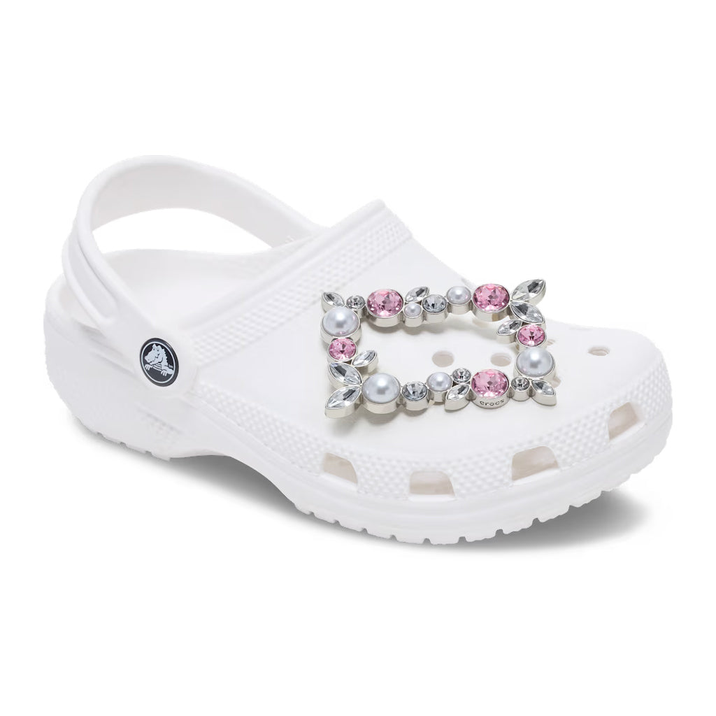 Jibbitz™ Pink pearl gem charm