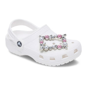 Jibbitz™ Pink pearl gem charm