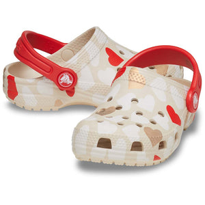 Toddler´s Classic Heart Print Clog