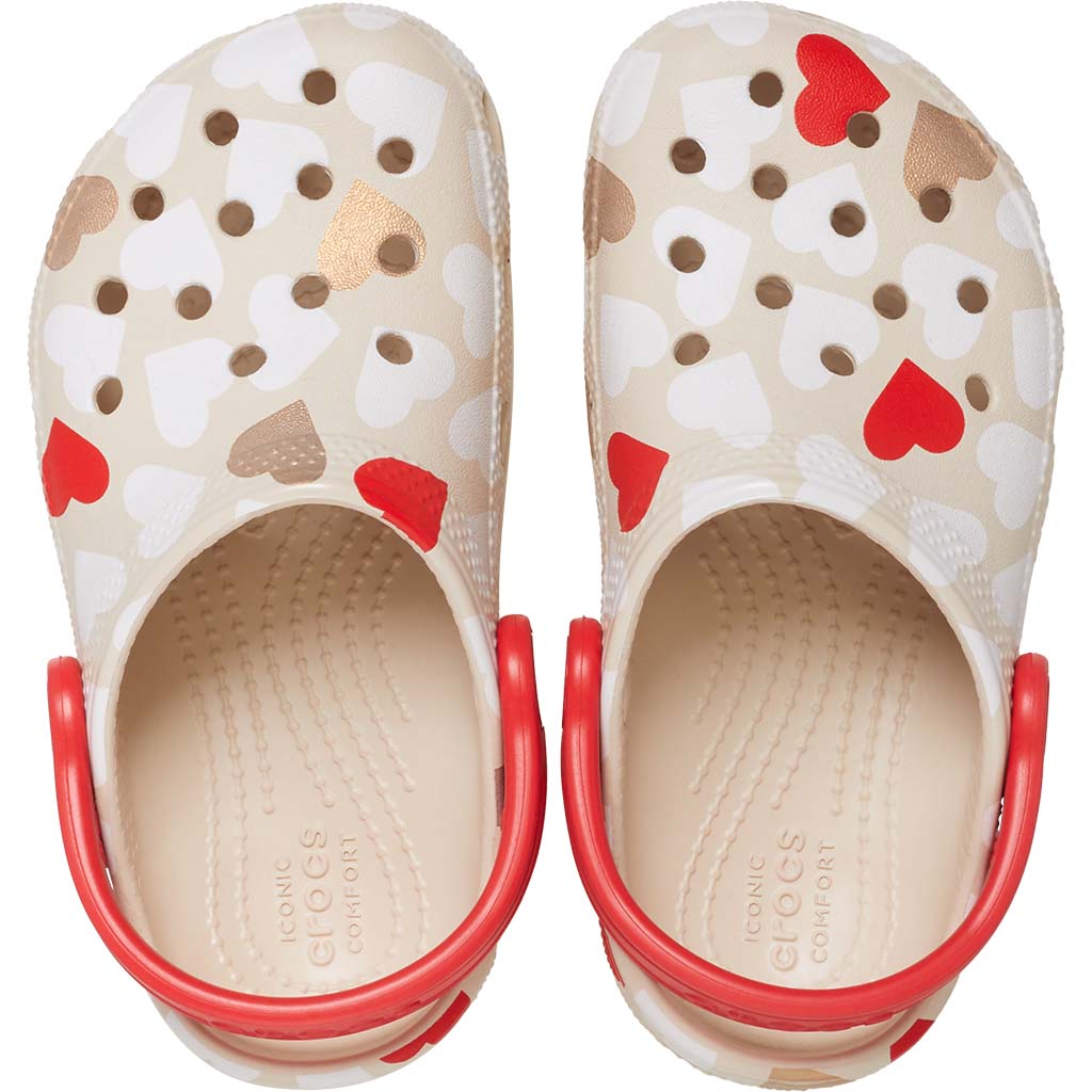 Toddler´s Classic Heart Print Clog