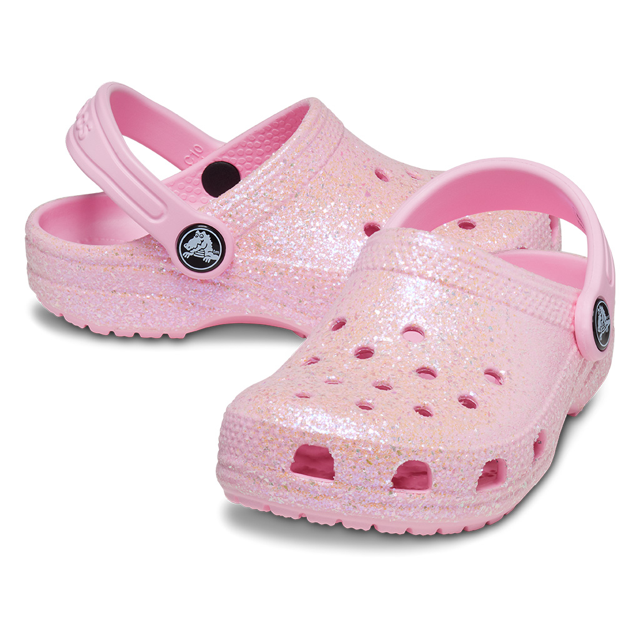 Glitter crocs top